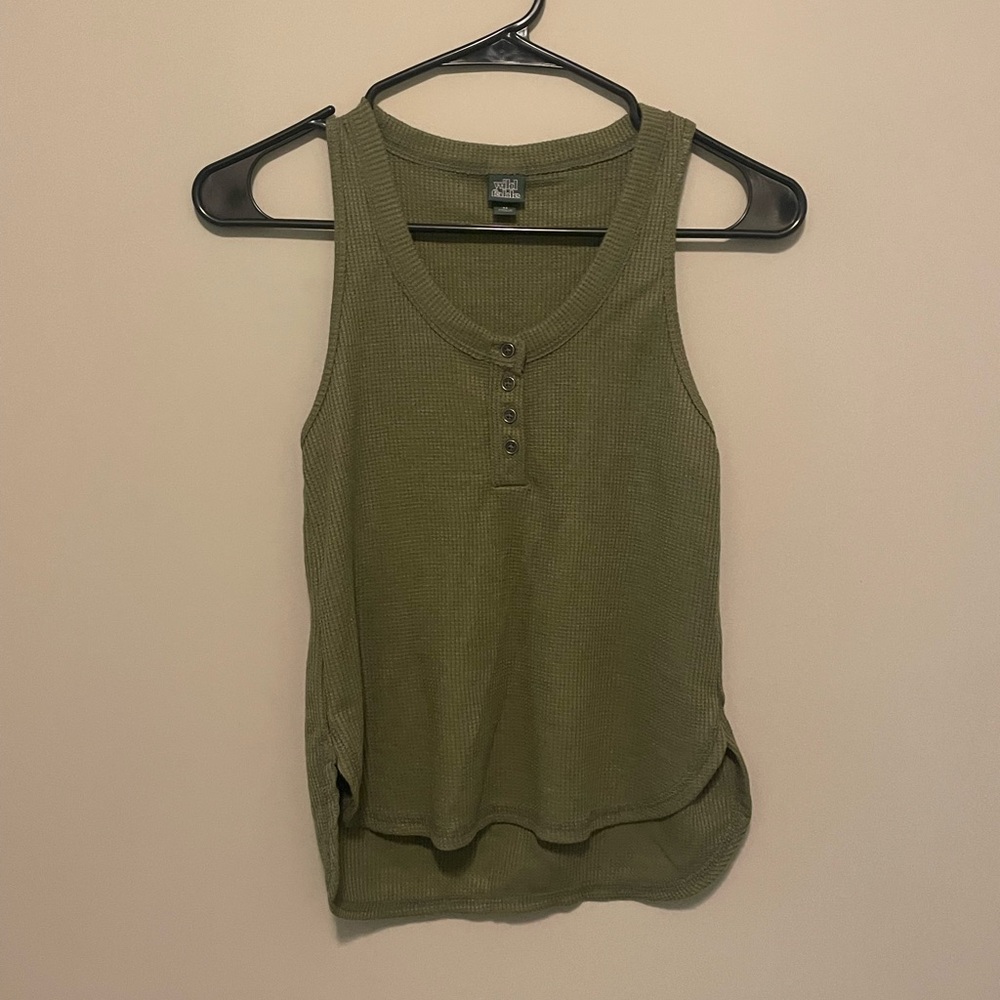 Green tank top